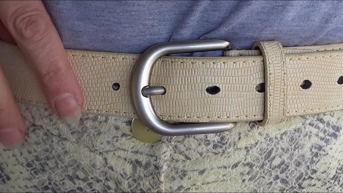 An application scenario or product detail of how to make a hole in a leather belt - Image 17