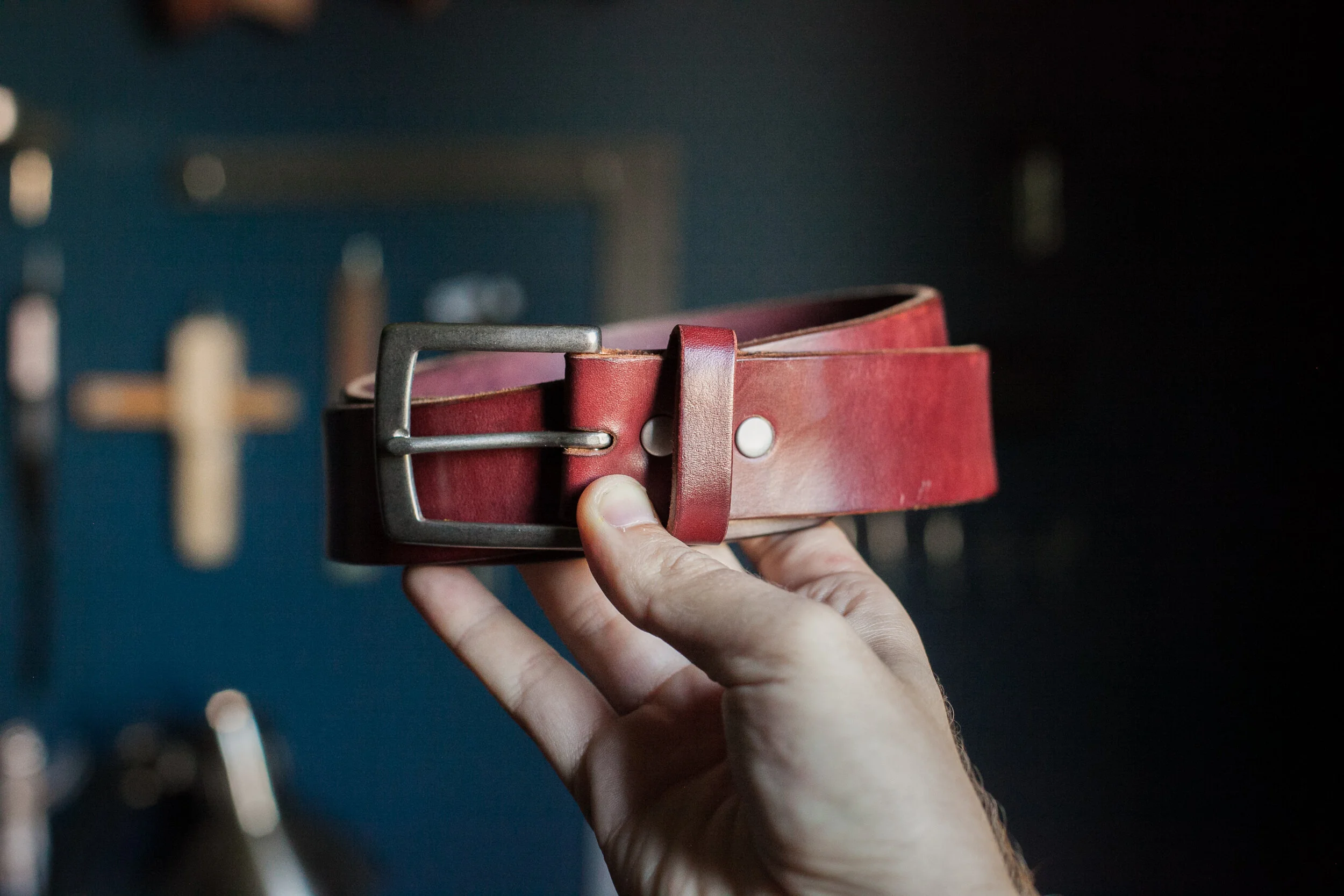 An application scenario or product detail of how to make a leather belt - Image 10