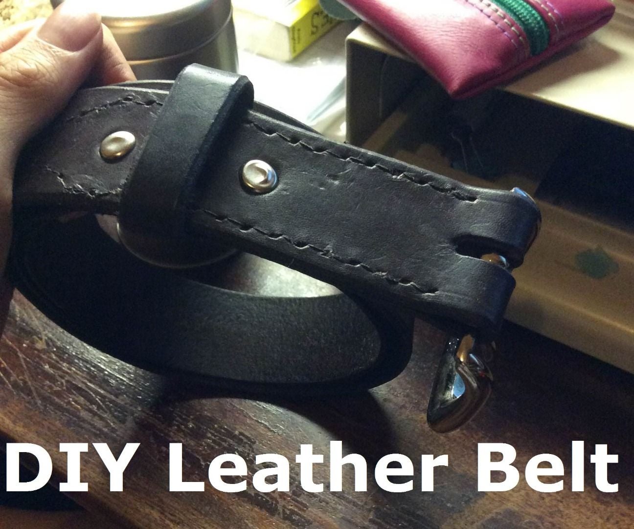 An application scenario or product detail of how to make a leather belt - Image 18