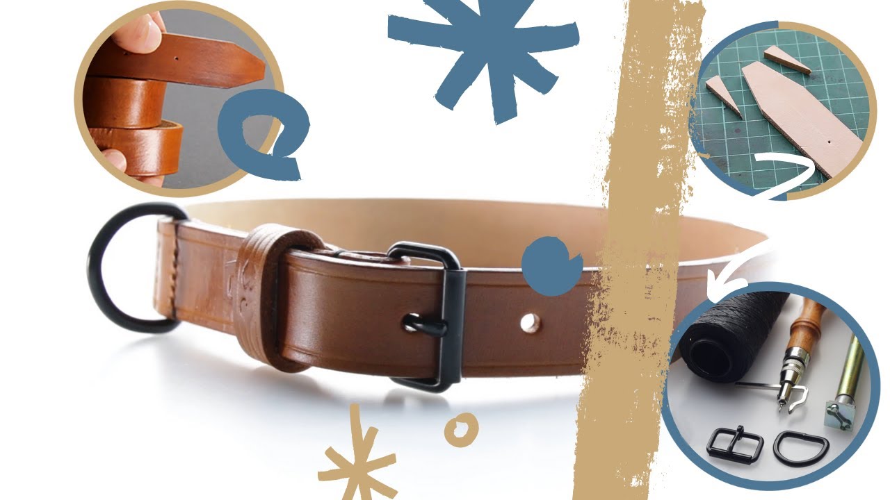 An application scenario or product detail of how to make a leather dog collar - Image 9