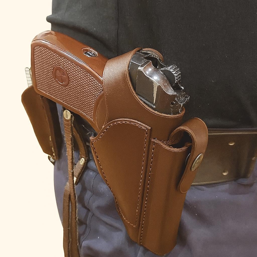 An application scenario or product detail of how to make a leather gun holster - Image 18