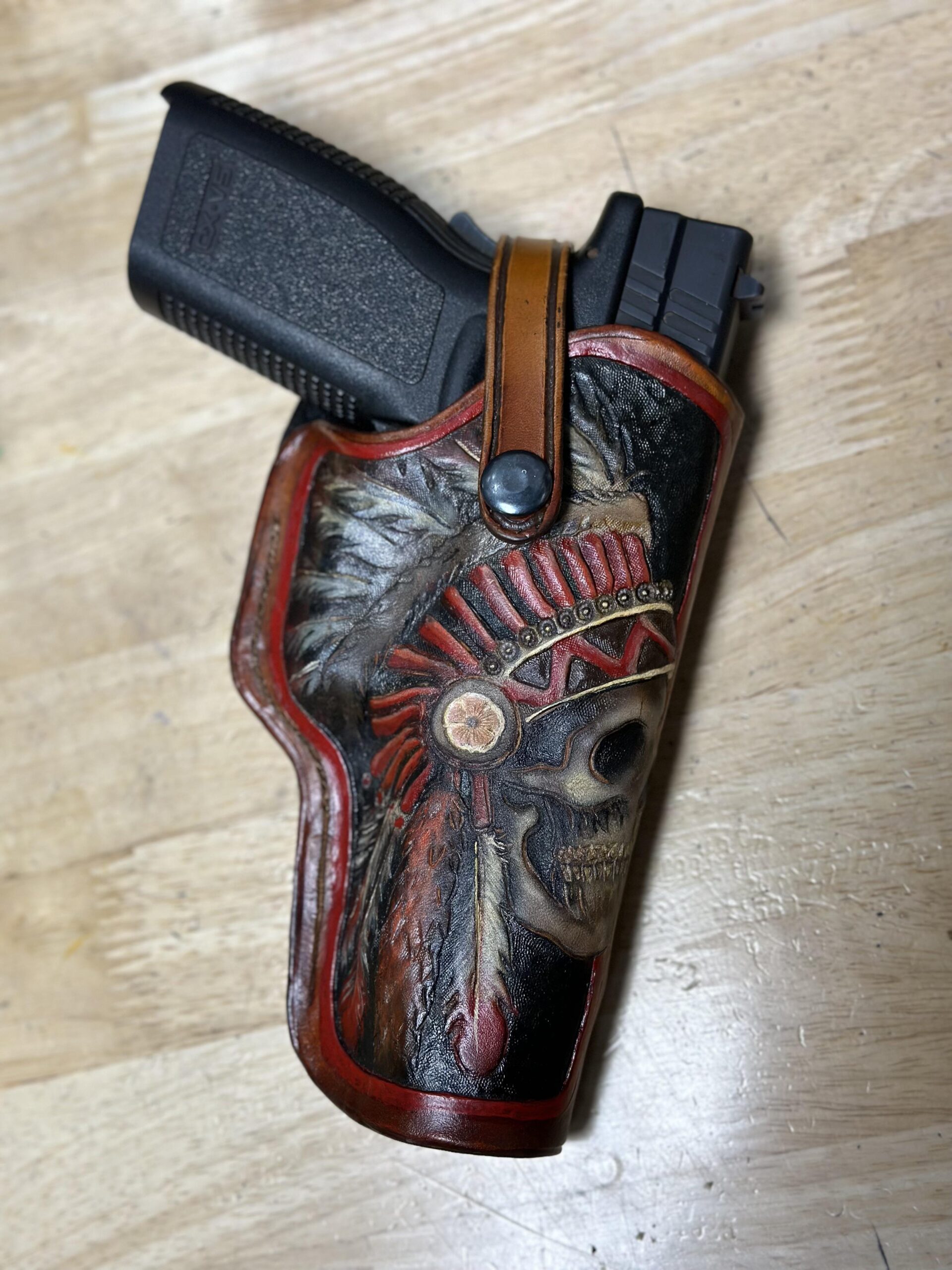 An application scenario or product detail of how to make a leather gun holster - Image 20