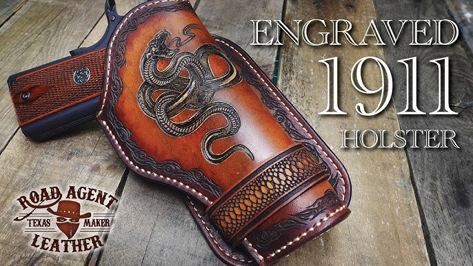 An application scenario or product detail of how to make a leather gun holster - Image 21