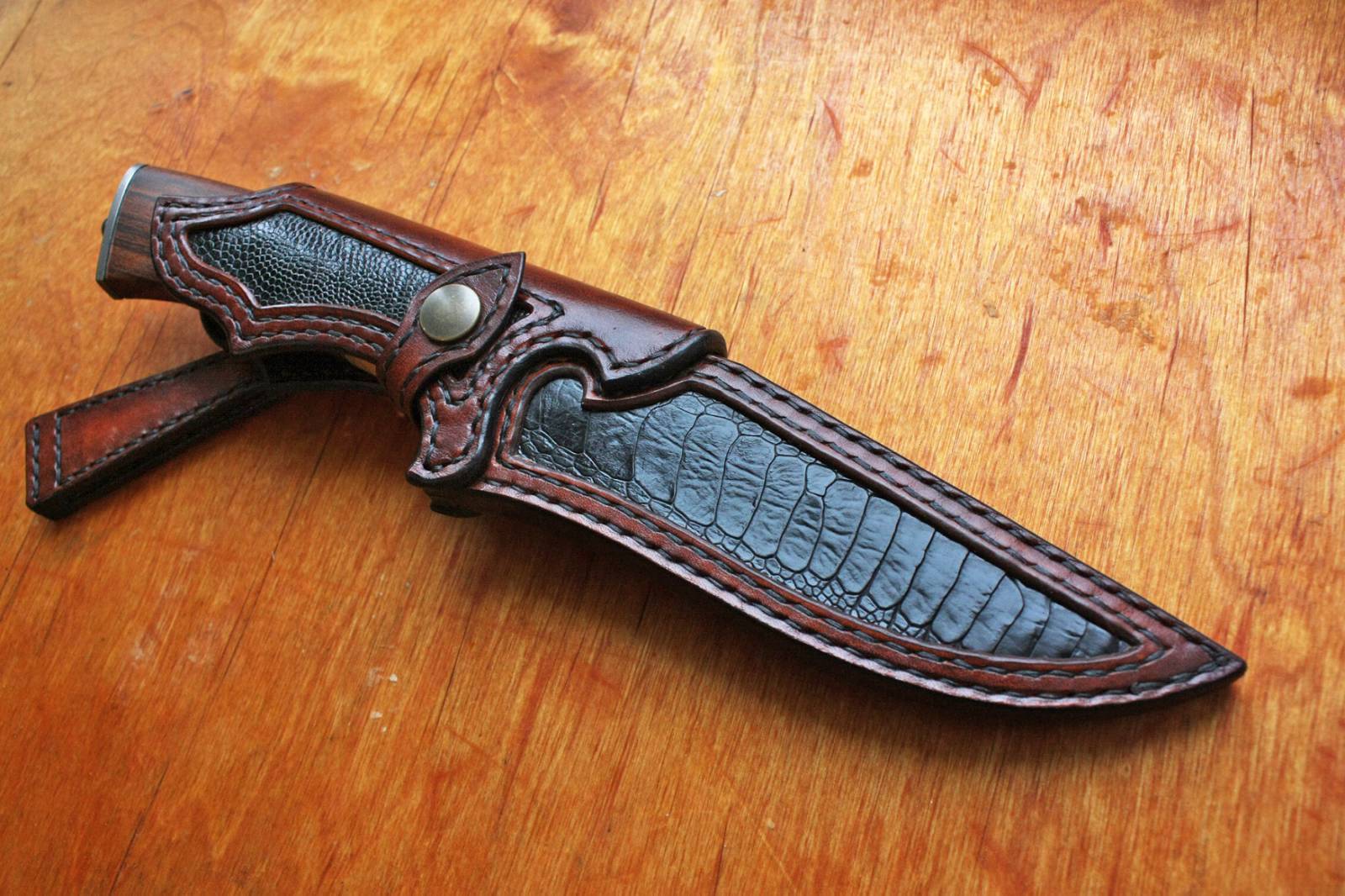 An application scenario or product detail of how to make a leather knife sheath - Image 4