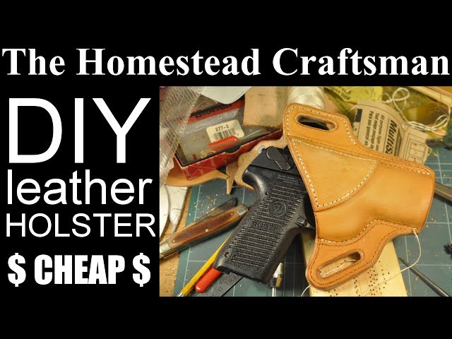 An application scenario or product detail of how to make a leather pistol holster - Image 2