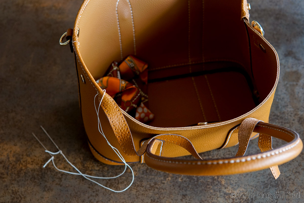 An application scenario or product detail of how to make a leather purse - Image 7