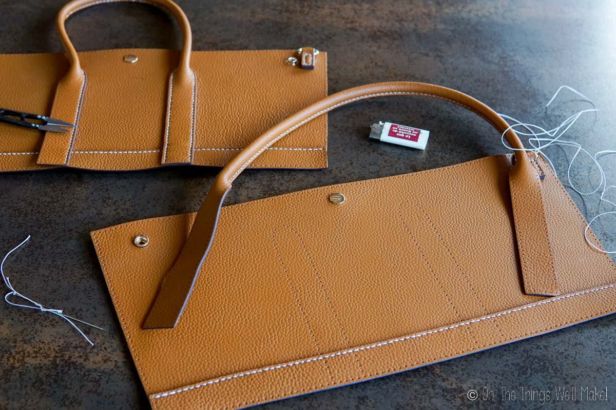 An application scenario or product detail of how to make a leather purse - Image 10