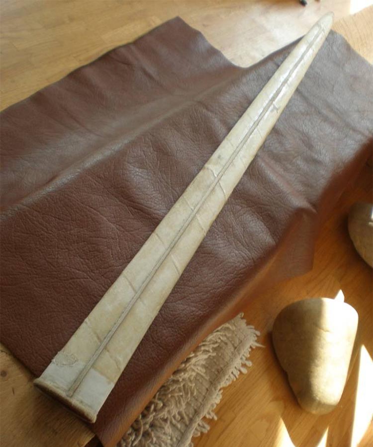 An application scenario or product detail of how to make a leather scabbard - Image 11