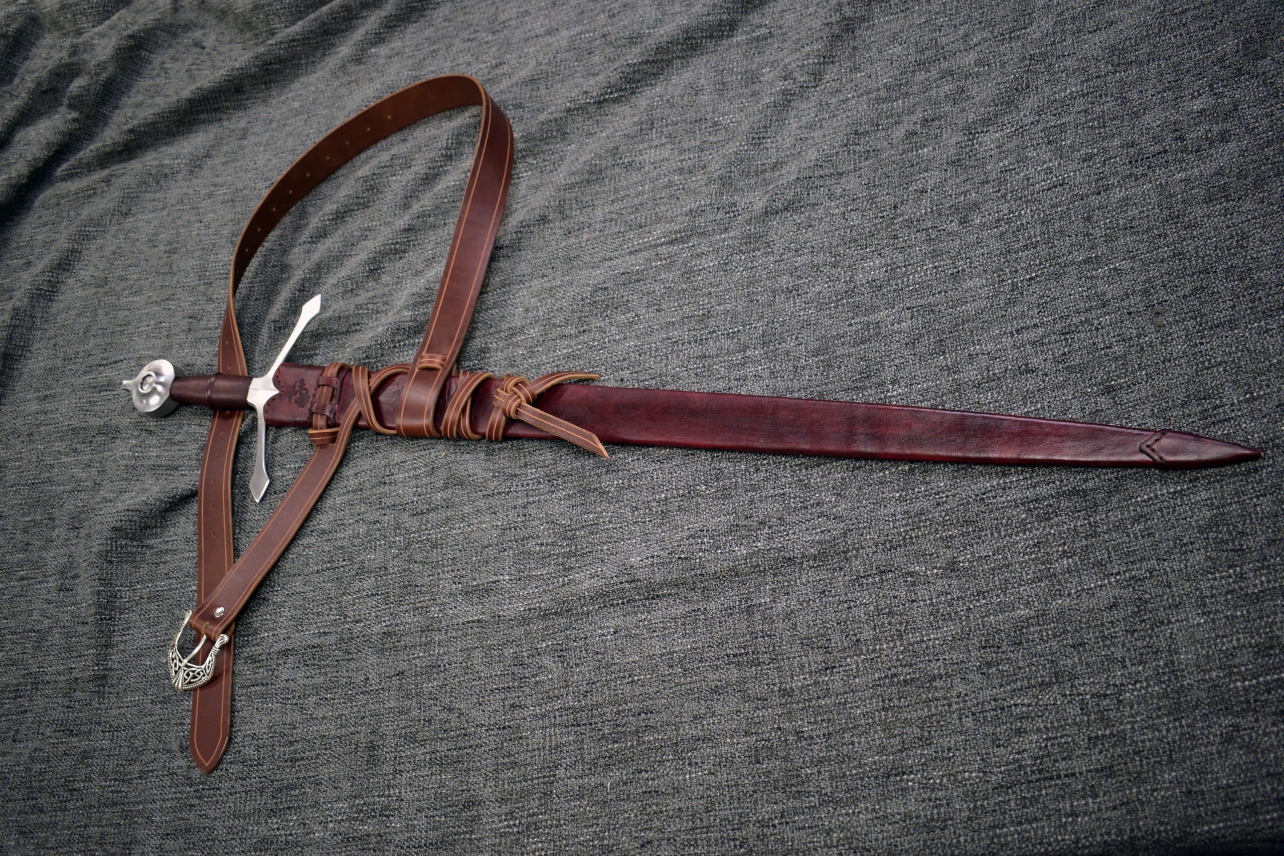 An application scenario or product detail of how to make a leather scabbard - Image 12