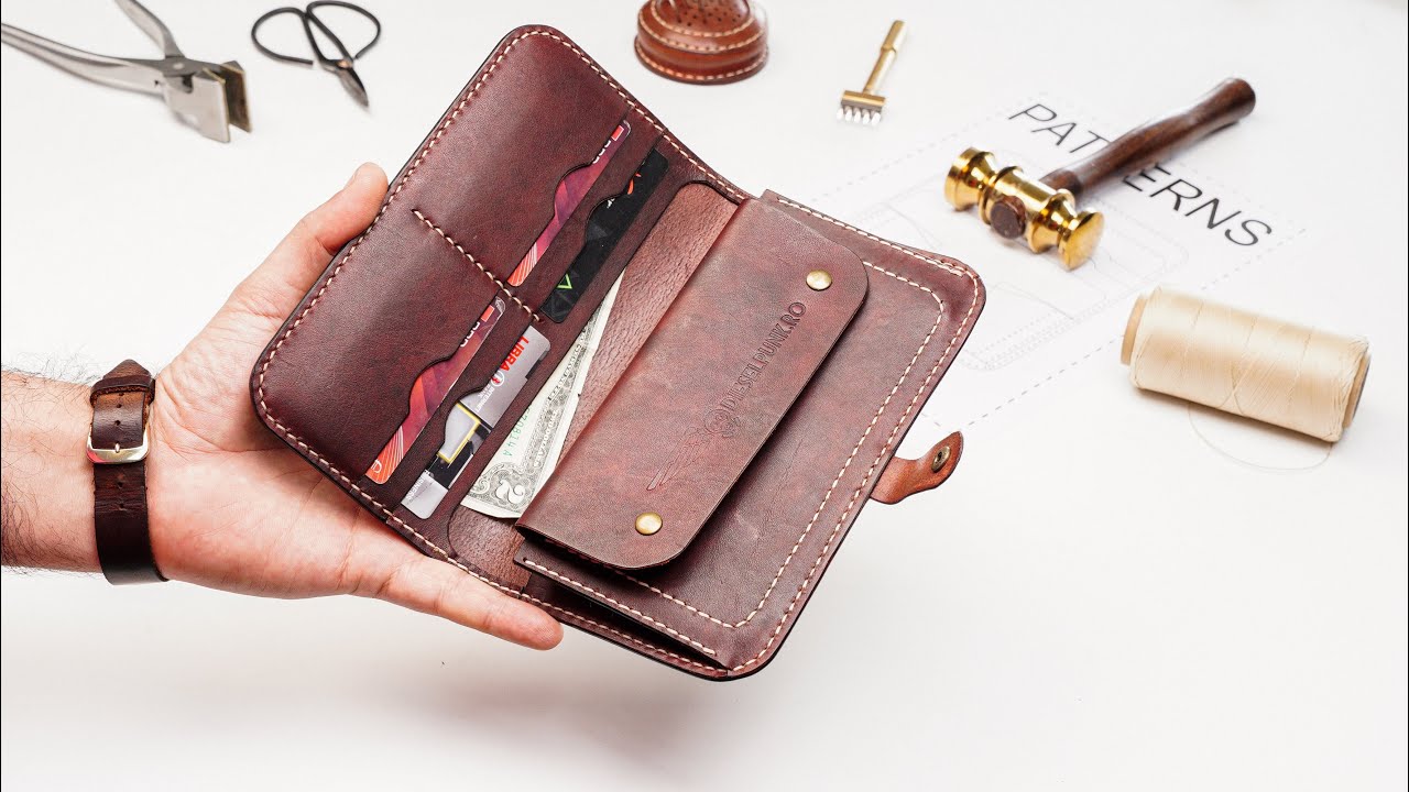 An application scenario or product detail of how to make a leather wallet - Image 4