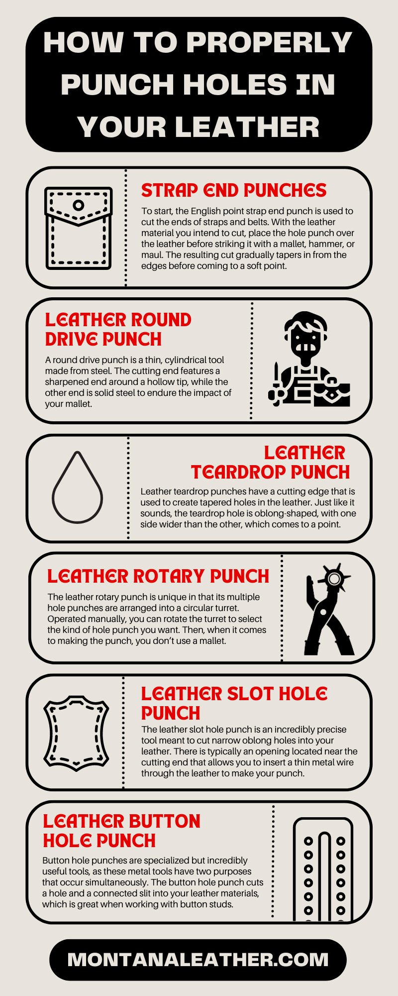 An application scenario or product detail of how to make holes in leather - Image 10