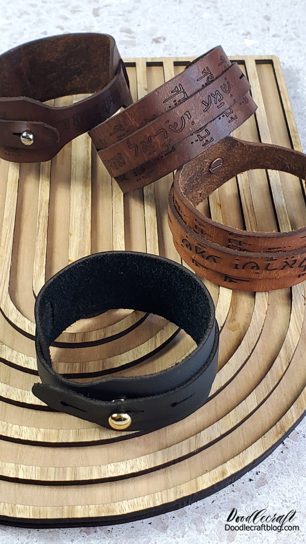 An application scenario or product detail of how to make leather bracelets - Image 1