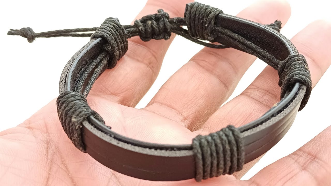An application scenario or product detail of how to make leather bracelets - Image 2