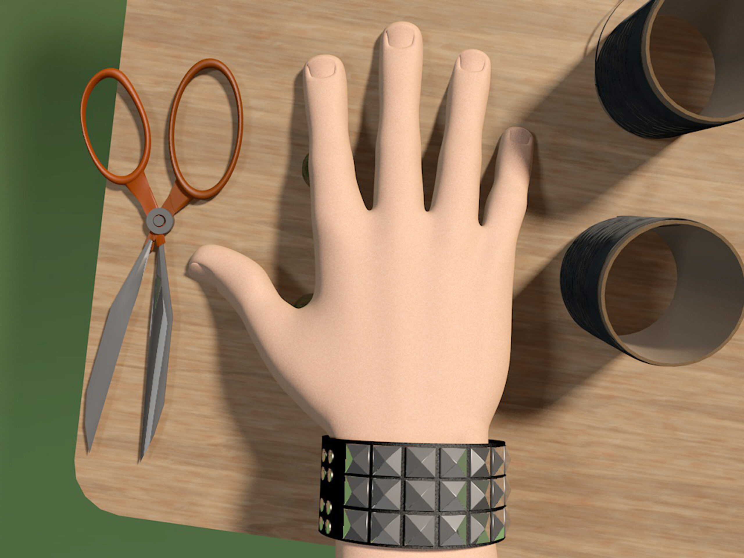 An application scenario or product detail of how to make leather bracelets - Image 4