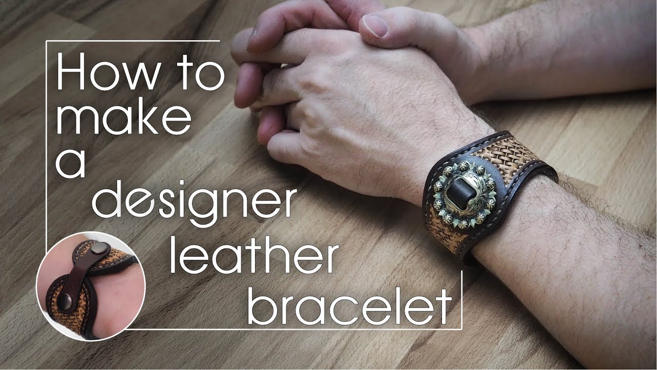 An application scenario or product detail of how to make leather wristbands - Image 1