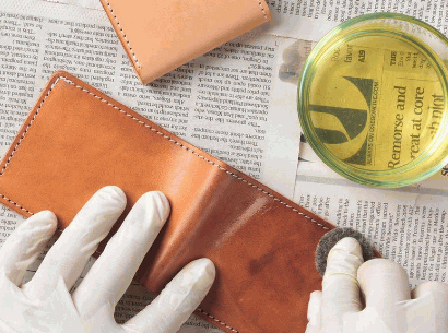 An application scenario or product detail of how to remove oil from leather - Image 19