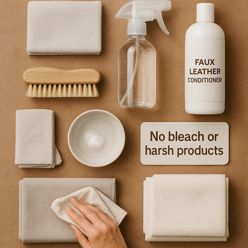 An application scenario or product detail of how to take care of faux leather - Image 15