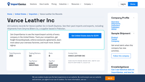 Import Genius - Leather Goods & Apparel