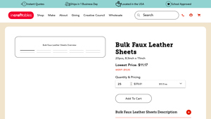 Incraftables - Bulk Faux Leather Sheets
