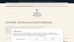 Indigo Artisans - Handmade Leather Journals & Sketchbooks