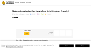Instructables - Leather Craft Essentials