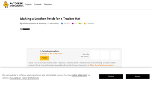 Instructables - Customizable Trucker Hat Kit