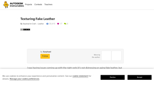 Instructables - Key Techniques for Texturing Fake Leather
