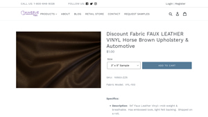 Inweave - Faux Leather Vinyl Horse Brown