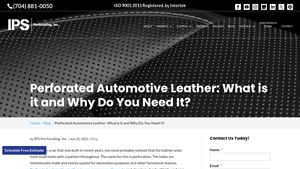 IPS Perforating - Perforated Automotive Leather