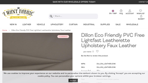 I Want Fabric - Dillon Eco Friendly Faux Leather