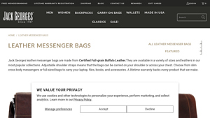 Jack Georges - Leather Messenger Bags