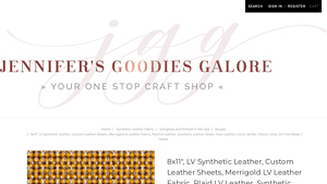 Jennifer's Goodies Galore - Custom Leather Sheets