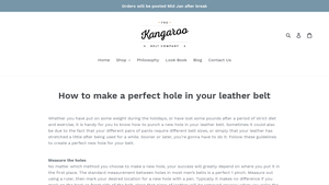 Kangaroo Belt Co - Hand Braided Leather Belts