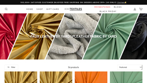 Kiki Textiles - Faux Leather Fabric