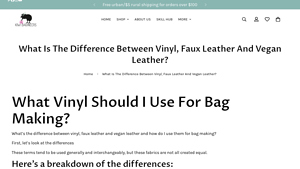 Kiwibagineers - Vinyl vs. Faux Leather vs. Vegan Leather