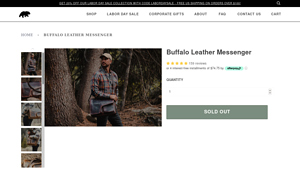 Kodiak Leather - Buffalo Leather Messenger
