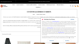Kraft Cushions - Custom Leather Cushions
