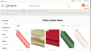Lagarzarara - Pink Smooth Leather Hide