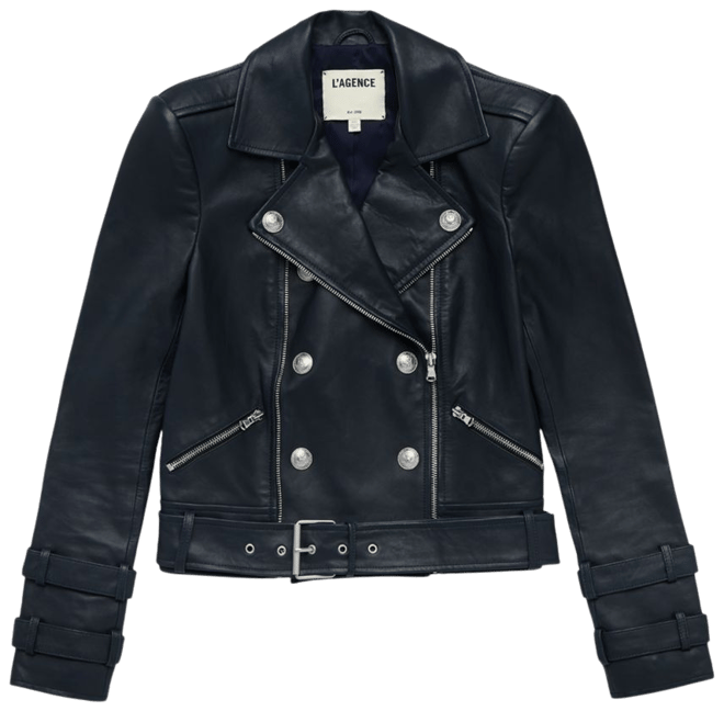 An application scenario or product detail of l'agence leather jacket - Image 10