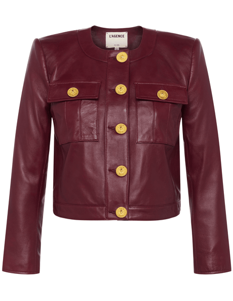 An application scenario or product detail of l'agence leather jacket - Image 16