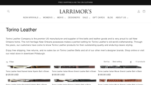 Torino Leather - Men's Belts