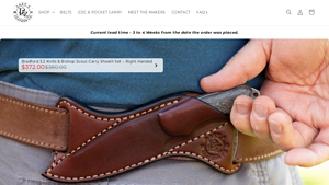 Lazy 3 Leather Co - Bradford 3.2 Knife & Bishop Scout Carry Sheath Set