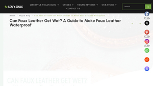 Leafy Souls - Faux Leather Alternatives