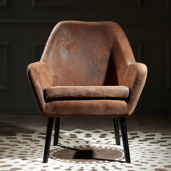 An application scenario or product detail of leather and fabric armchair - Image 2