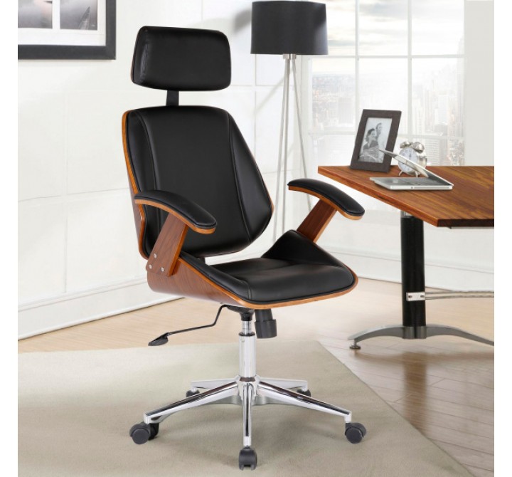 An application scenario or product detail of leather and fabric chair - Image 6
