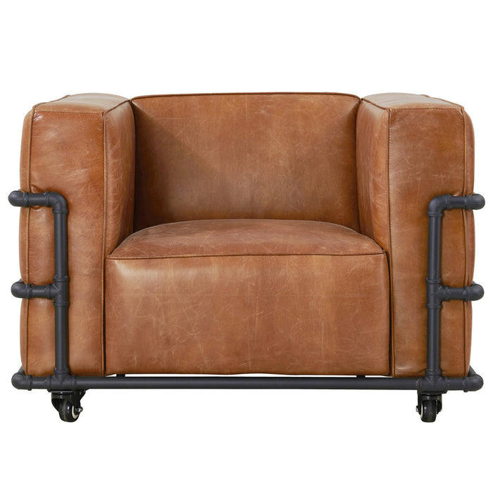 An application scenario or product detail of leather and fabric chair - Image 11
