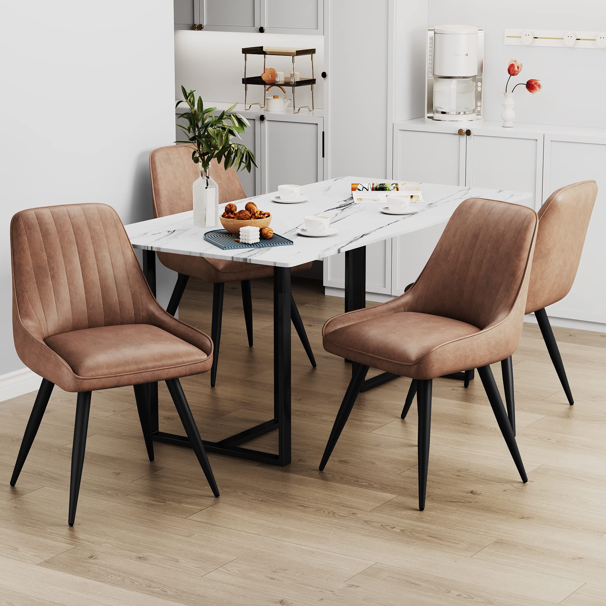 An application scenario or product detail of leather and fabric chair - Image 14