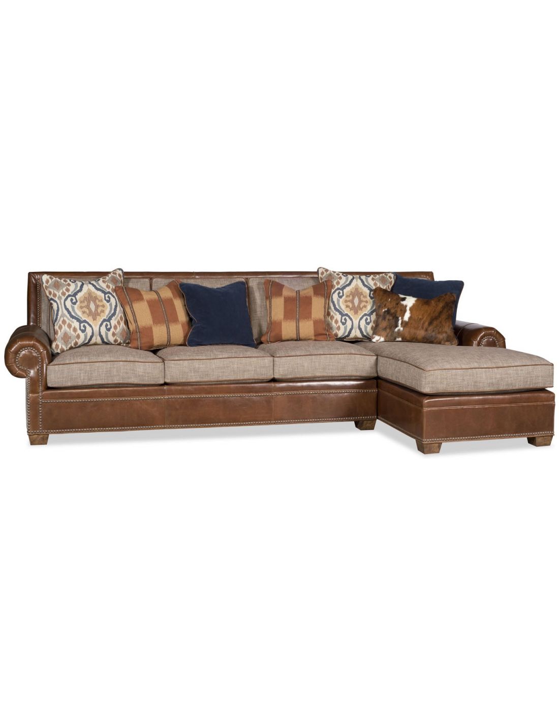 An application scenario or product detail of leather and fabric sectional - Image 4