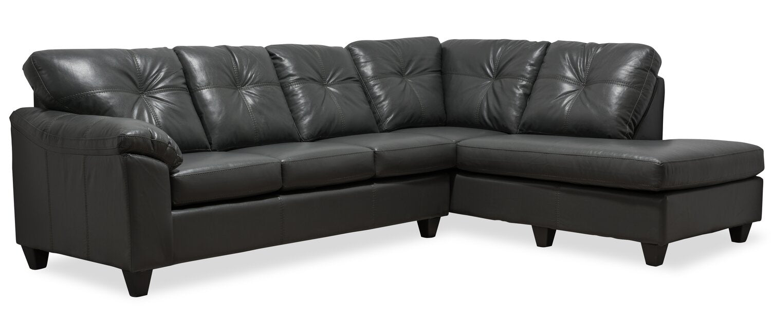 An application scenario or product detail of leather and fabric sectional - Image 13