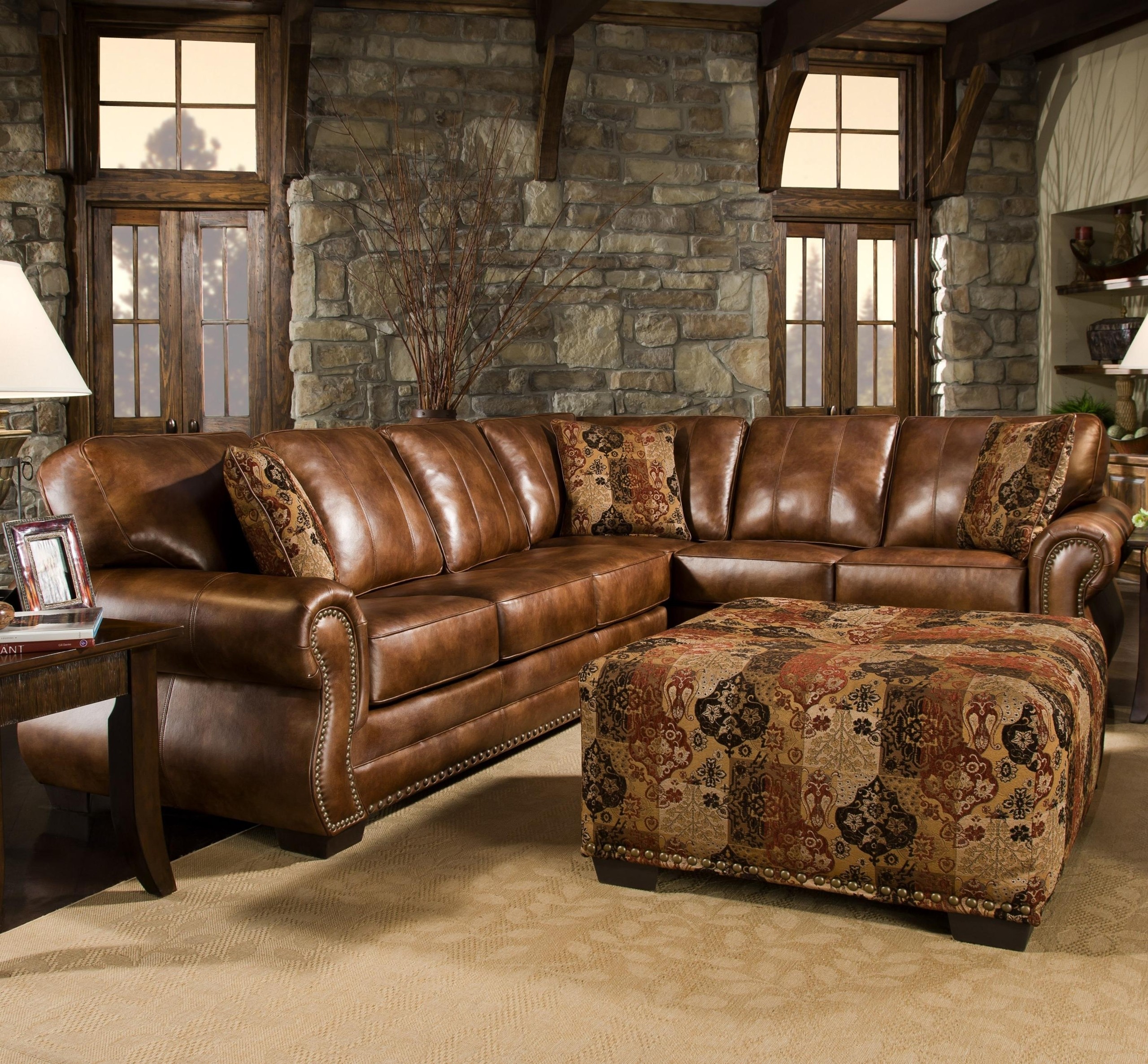 An application scenario or product detail of leather and fabric sectional - Image 16